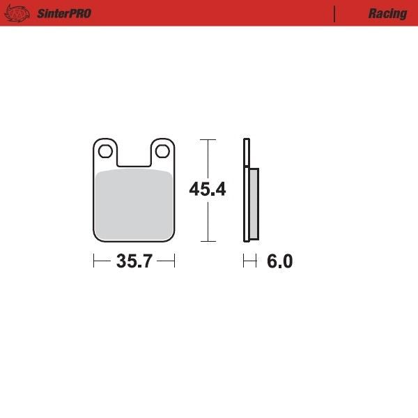 Moto-Master Front Left Pro Racing Sintered Brake Pads For KTM 60 SX 1999