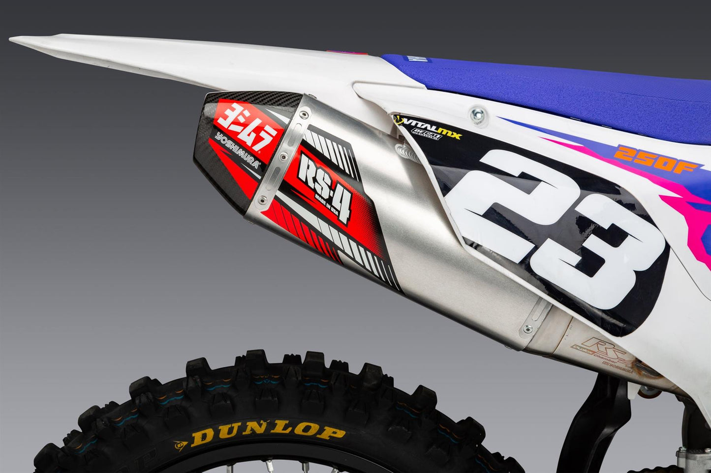 Yoshimura RS-4 Slip On Aluminium Carbon Cap For Motocross Enduro Motorcycles
