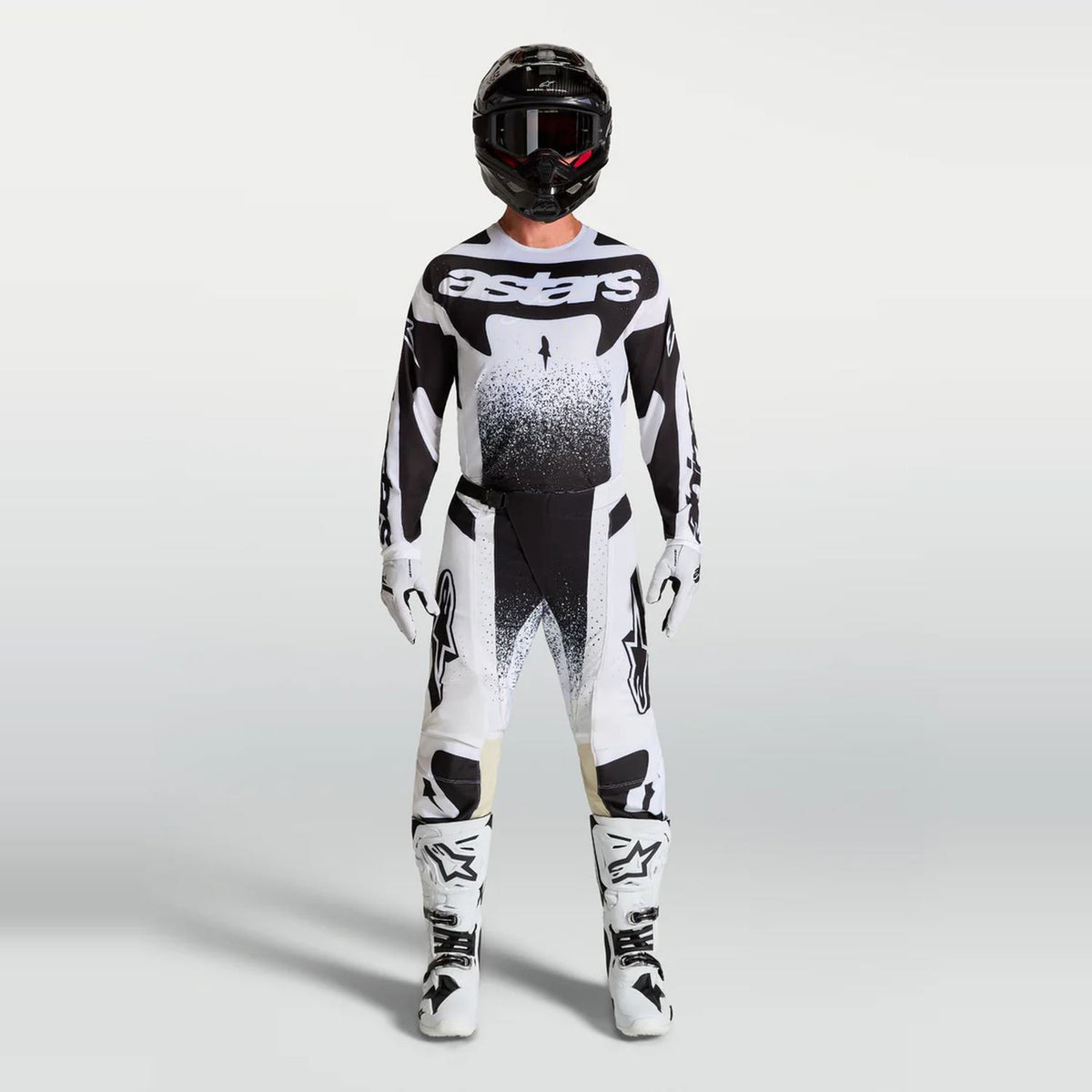 Alpinestars 2027 Techstar Swan MX Jersey White Black
