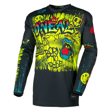 O'Neal 2026 Youth Element Rancid Black Neon Yellow MX Combo Kit