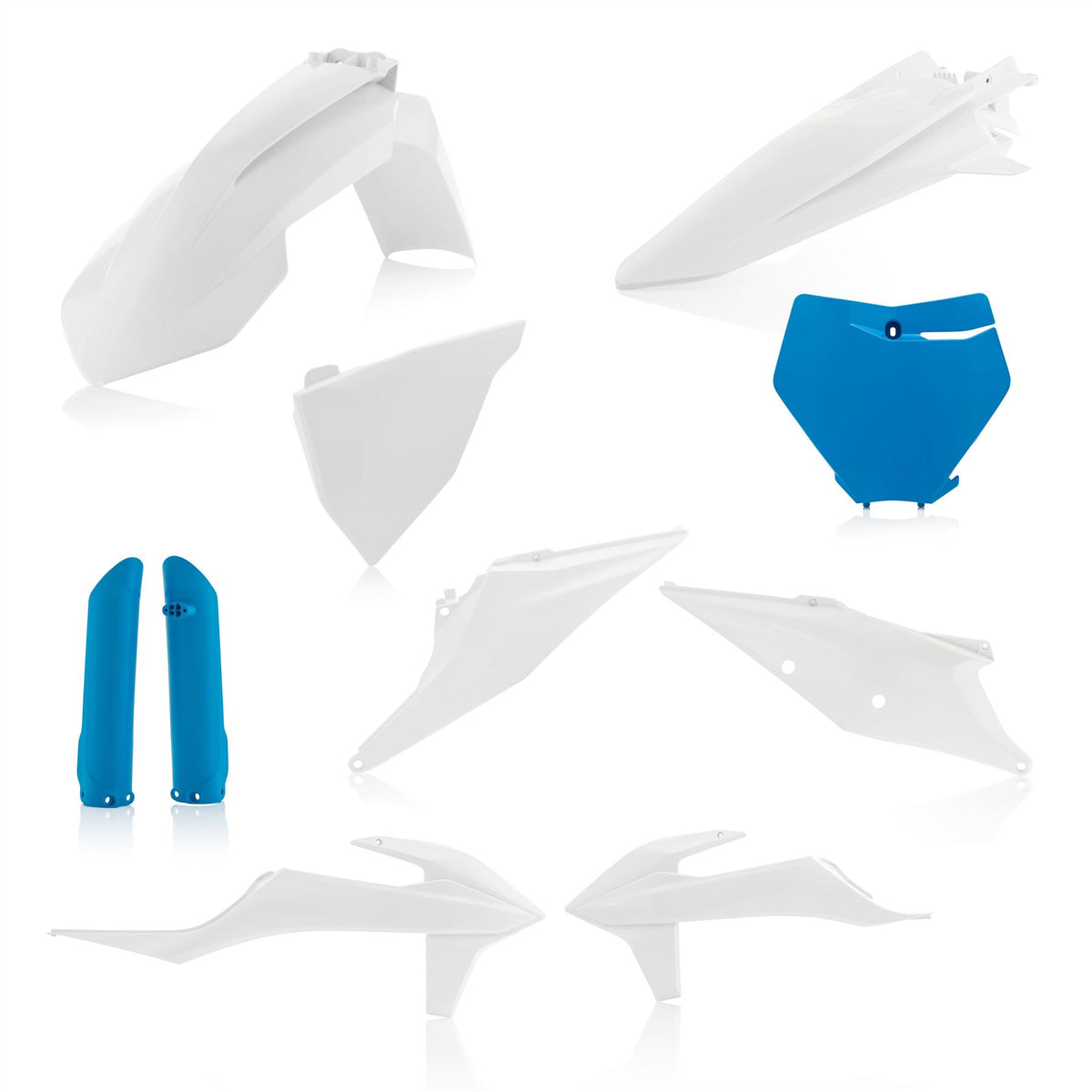 Acerbis Full Plastic Kit White Blue For KTM XC 300 TPI 2020-2022