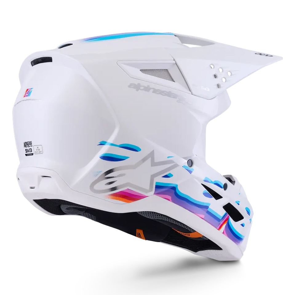 Alpinestars 2026 SM3 Force Motocross Helmet White Glossy