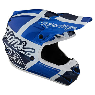 Troy Lee Designs 2025 Youth SE4 Quattro Blue Helmets