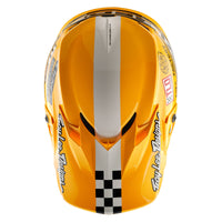Troy Lee Designs Spring 2025 MX Helmet GP PRO Fifty-50 White Gold
