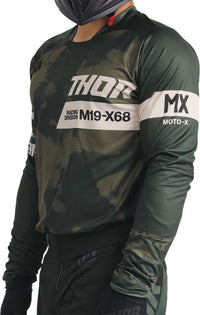 Thor 2026 Launchmode Bleach Black Camo MX Combo Kit