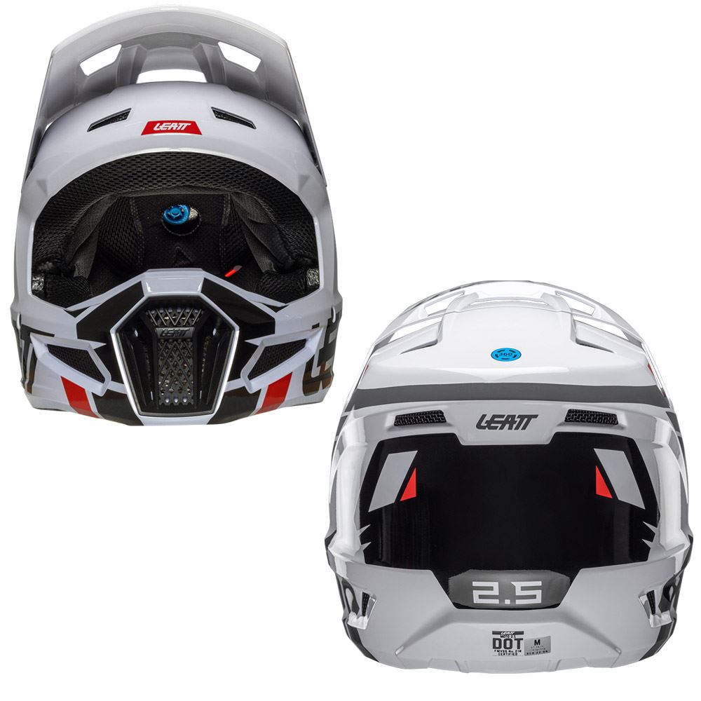 Leatt 2025 Motocross Helmet V25 2.5 White