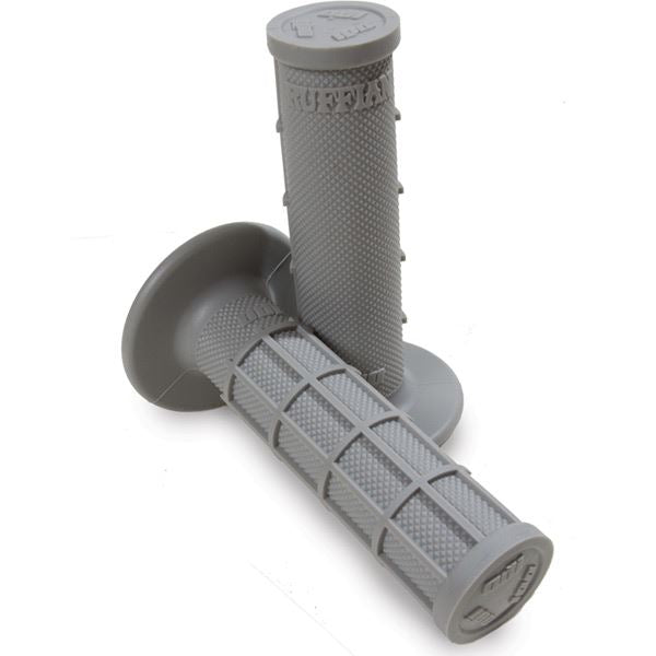 ODI Ruffian Half-Waffle Grips Grey For Motocross Enduro Motorcycles