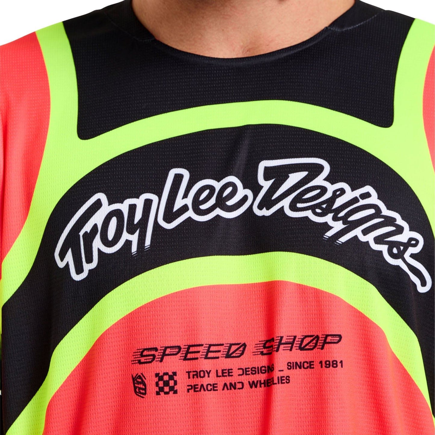 Troy Lee 2026 Motocross Jersey GP Pro Swerve Infra Red Flo Yellow