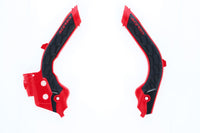 Acerbis X-Grip Frame Protector Guards Red Black For Husqvarna TC 250 2019-2022