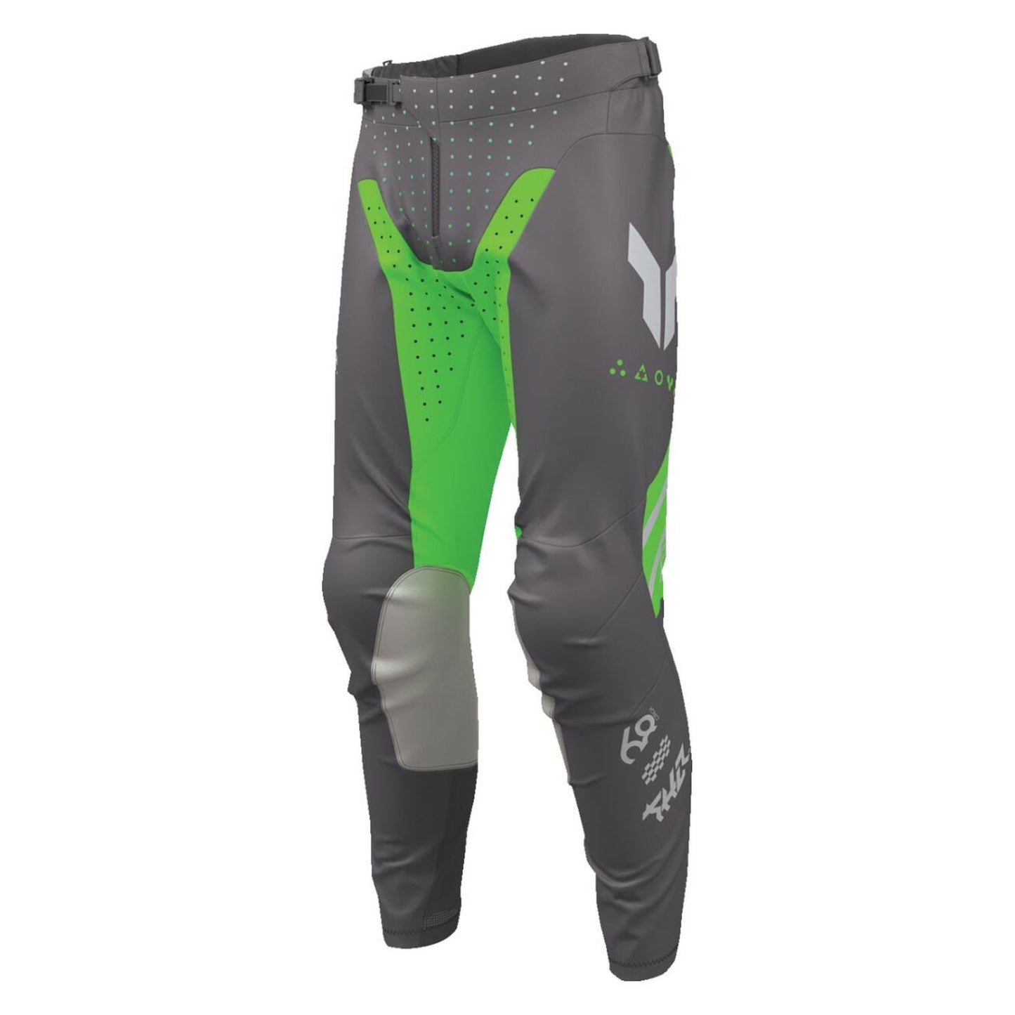 Thor 2026 Launchmode Futura Charcoal Green MX Pants