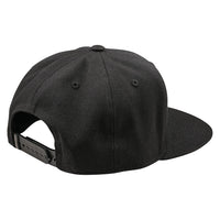 Troy Lee Designs Spring 2025 MX Badge Flat Bill Snapback Cap Black