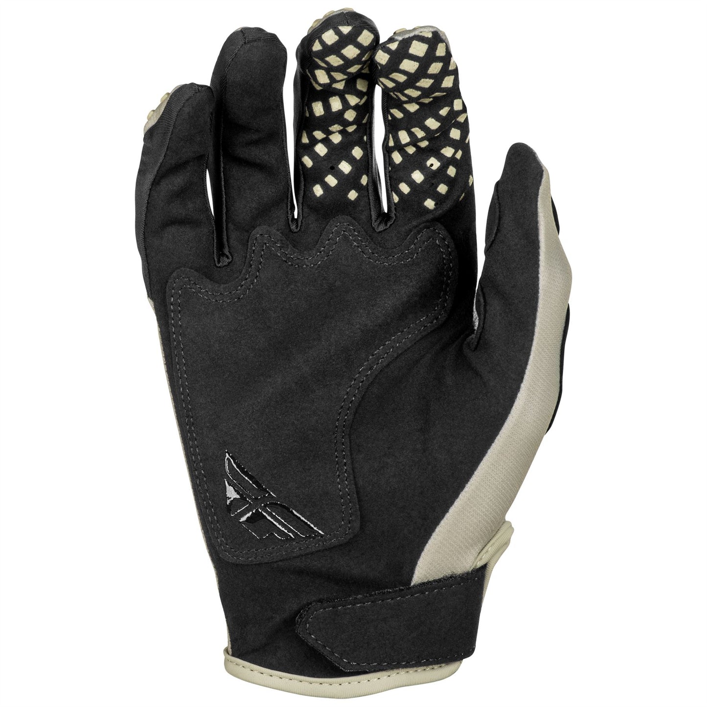 Fly Racing 2025 Kinetic Sym Motocross Gloves Light Grey Red Black