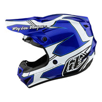 Troy Lee Designs 2025 SE4 Polyacrylite Helmet W/MIPS Matrix Blue