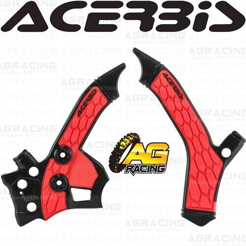 Acerbis X-Grip Frame Protector Guards Black Red For Honda CRF 250 L-M 2013-2020