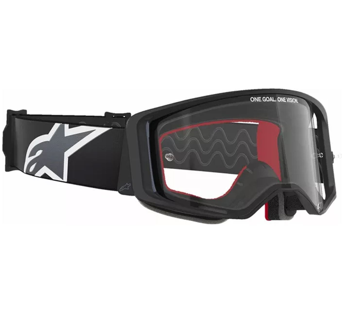 Alpinestars 2025 Goggles Supertech Corp Black Grey Clear