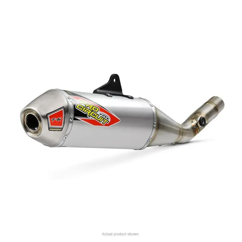 Pro Circuit T-6 Stainless Slip-On Silencer  For Suzuki RM-Z 250 2019-2025