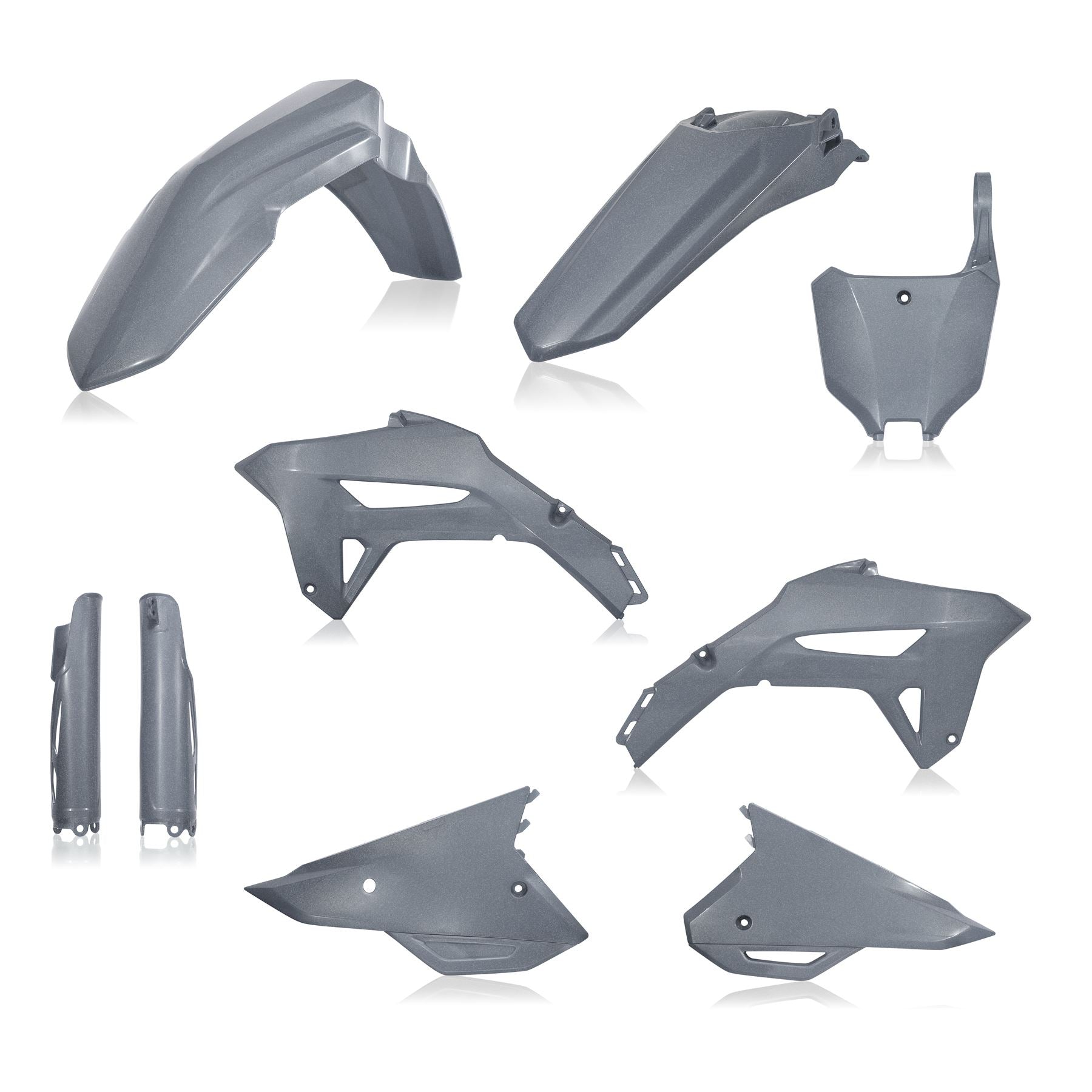 Acerbis Full Plastic Kit Metallic Grey For Honda CRF 250R 2022-2024