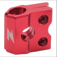 Zeta Racing Brake Hose Line Clamp Red For Suzuki RM 250 2001 - 2013