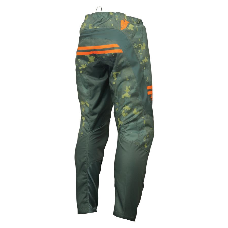 Thor 2025 Youth Sector Digi Camo Green Motocross Pants