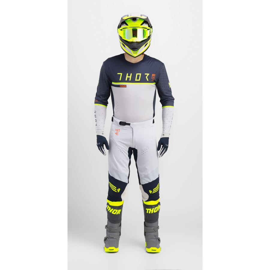 Thor Prime Ace Midnight Grey Motocross Combo Kit CLEARANCE