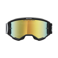 Alpinestars 2027 Vision 5 Hone MX Goggles Black White Mirror Gold