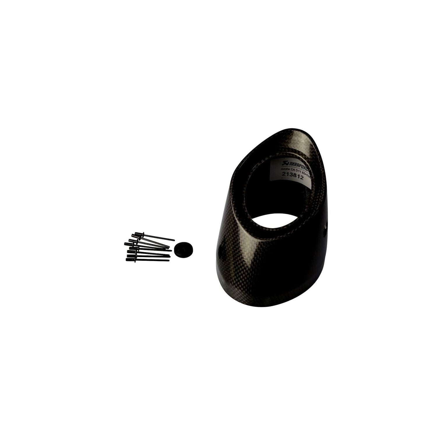 Akrapovic Carbon Fiber Exhaust End Cap For Vespa GTS 125 2009-2010
