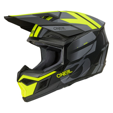 O'Neal 2026 3 SRS Ride Black Grey Neon Yellow Helmet
