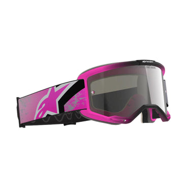 Alpinestars 2026 Vision 5 Lahnd Motocross Goggles Iron Pink Flo Mirror Silver One Size