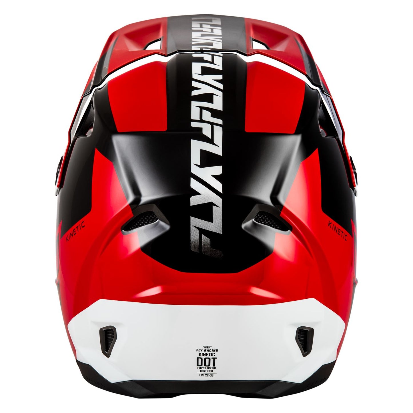 Fly Racing 2026 Motocross Helmet Kinetic Crest Red Black White