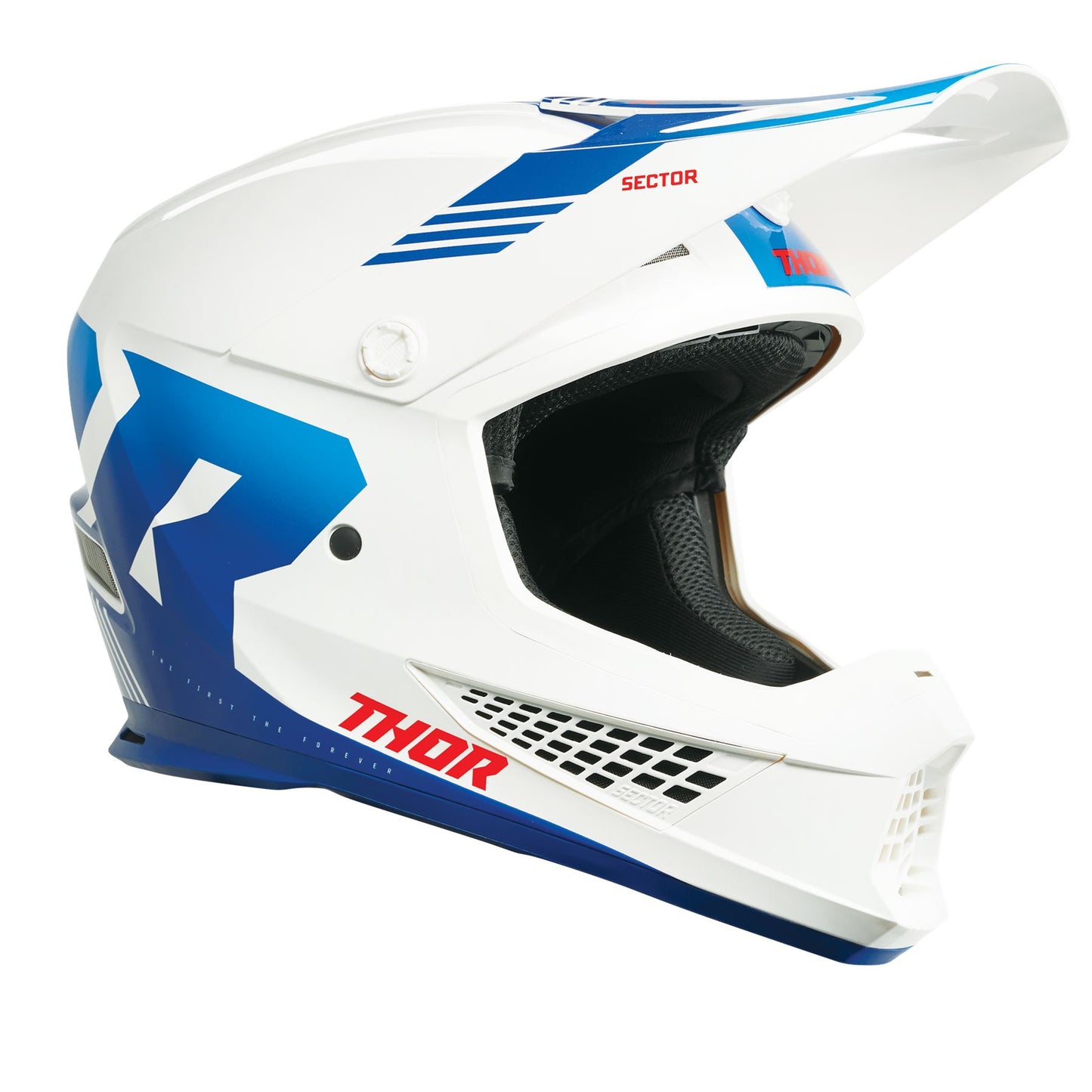 Thor 2025 Motocross Helmet Sector 2 Carve White Blue