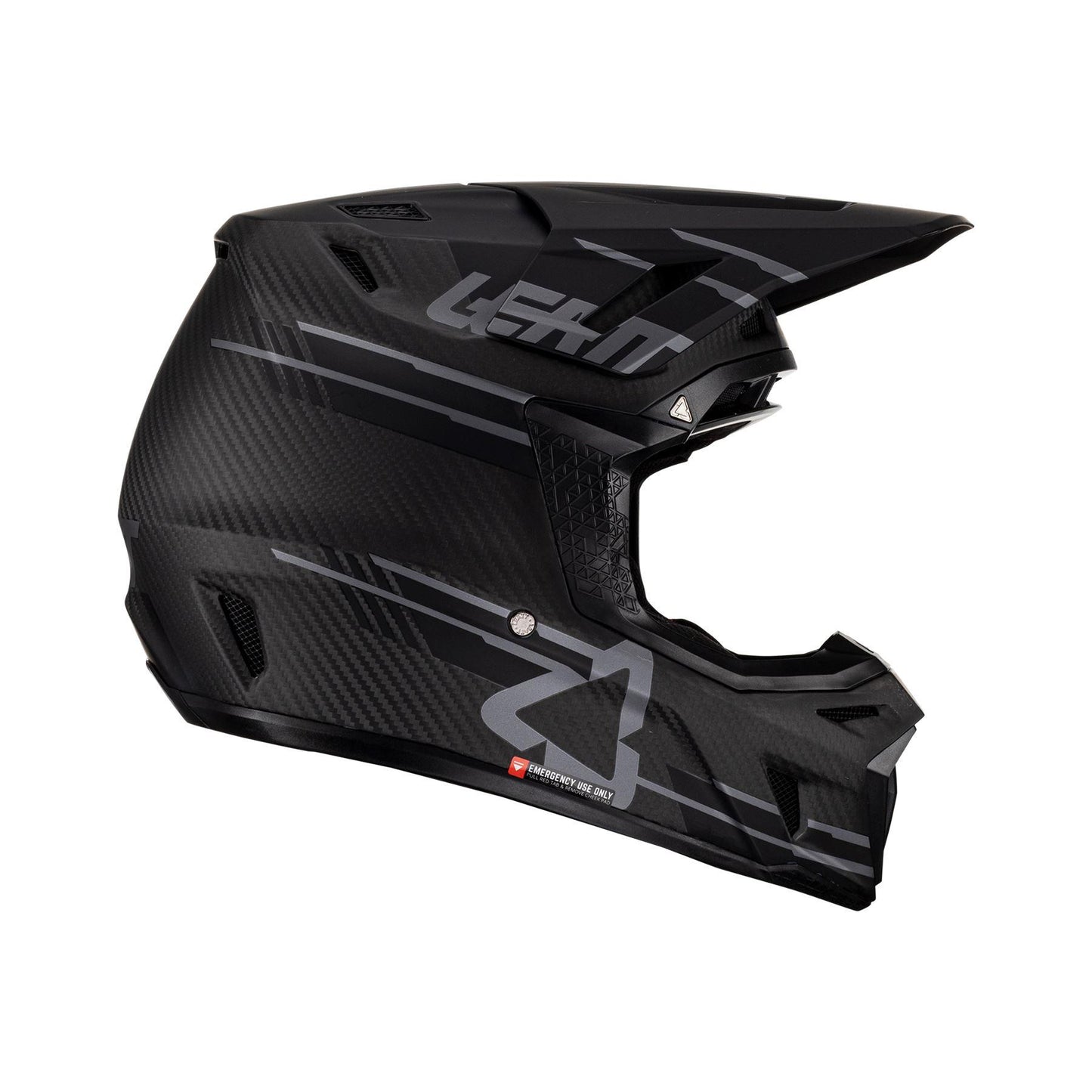 Leatt 2024 Helmet Moto 9.5 V24 Carbon with 6.5 Goggles & Helmet Bag