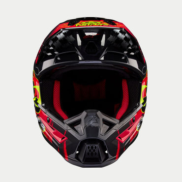 Alpinestars 2026 Supertech SM5 Rash Dark Grey Bright Red Motocross Helmet
