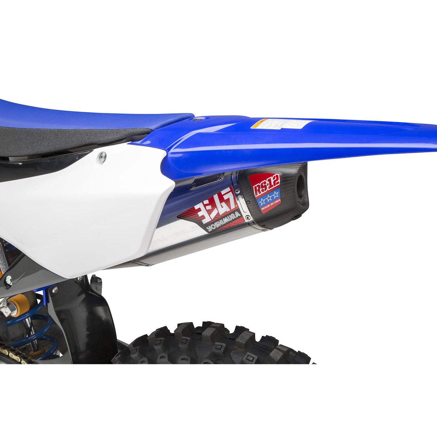 Yoshimura RS-12 Full Exhaust System Stainless Steel Aluminium Carbon Cap For Motocross Enduro Motorcycles
