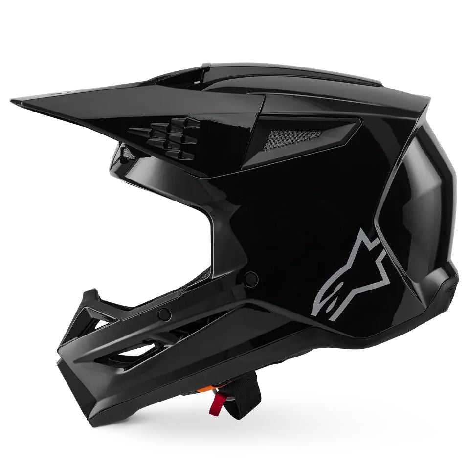 Alpinestars 2026 SM3 Solid Motocross Helmet Gloss Black