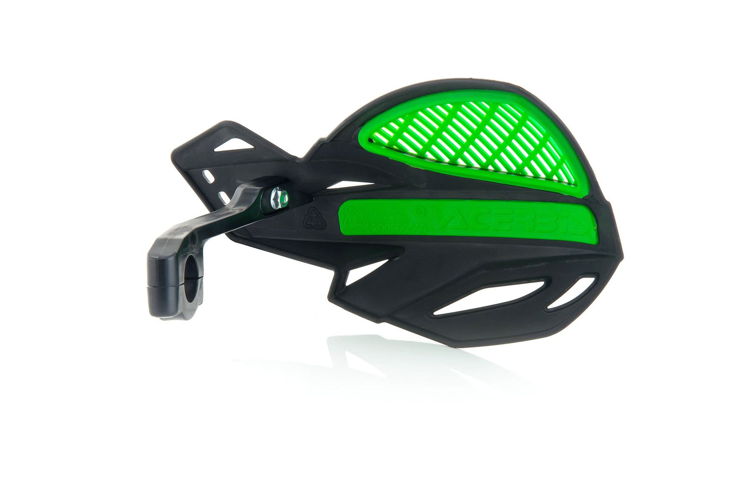 Acerbis Uniko MX Handguards Pair + Kit For Black Green Kawasaki KLX 250 C/R 1993 - 1996