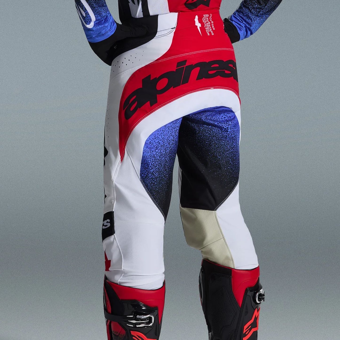 Alpinestars 2026 Techstar Knif Motocross Pants Black White Red