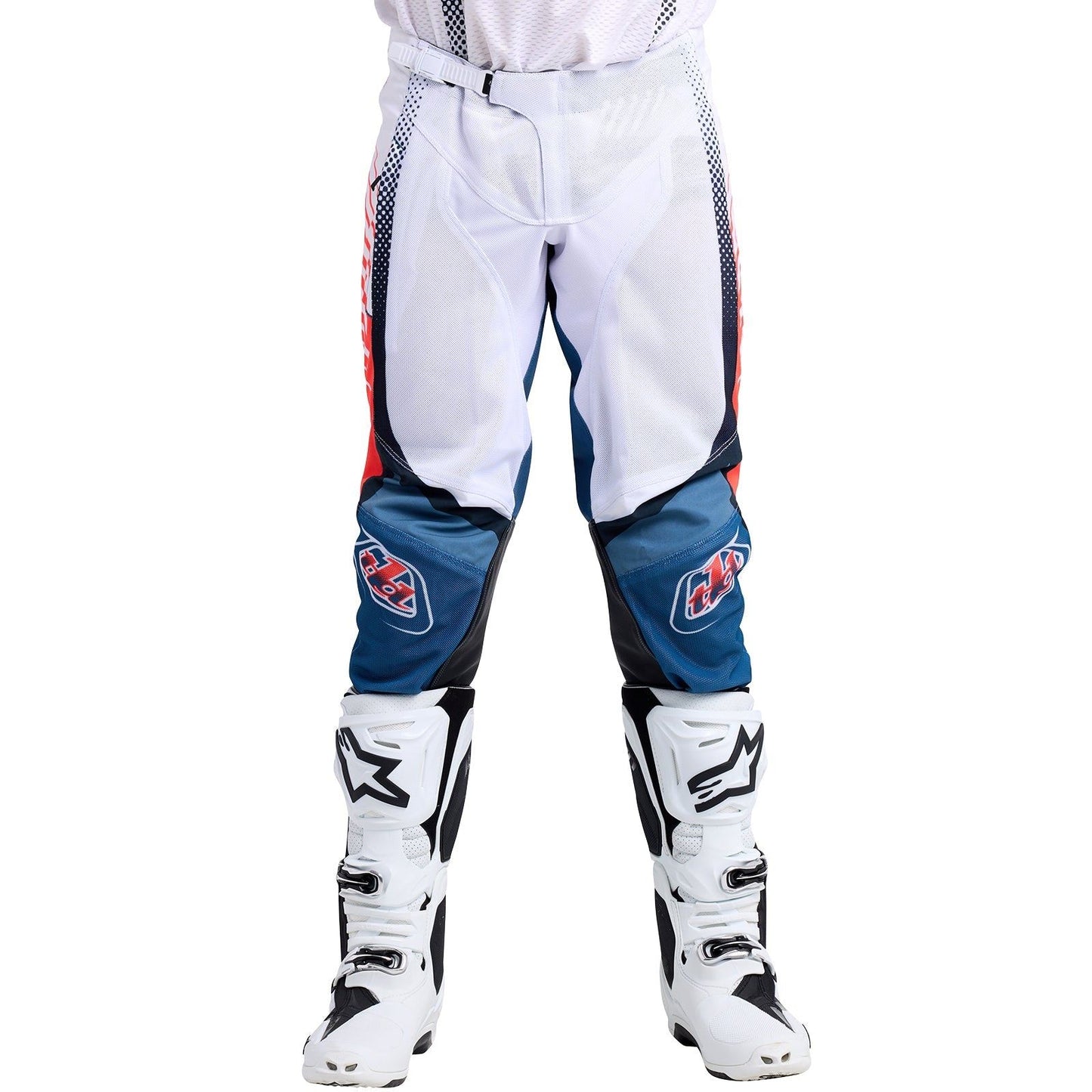 Troy Lee Designs 2025 Motocross GP PRO AIR Bands Pants White Indigo