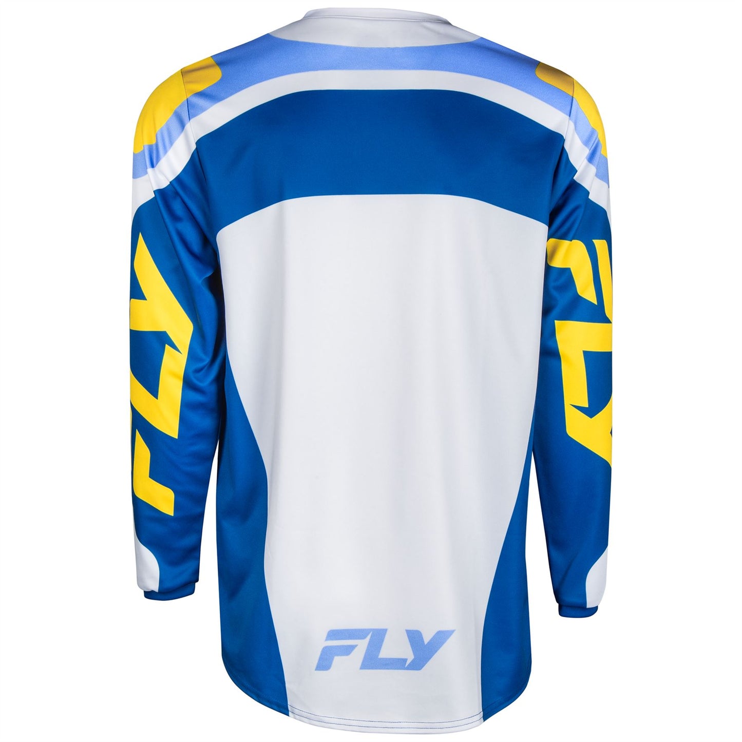 Fly Racing 2025 Motocross Combo Kit F-16 White Dark Blue Yellow