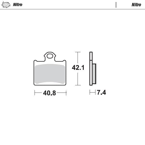Moto-Master Rear Nitro Sintered Brake Pads For KTM Freeride E-XC 2015-2020