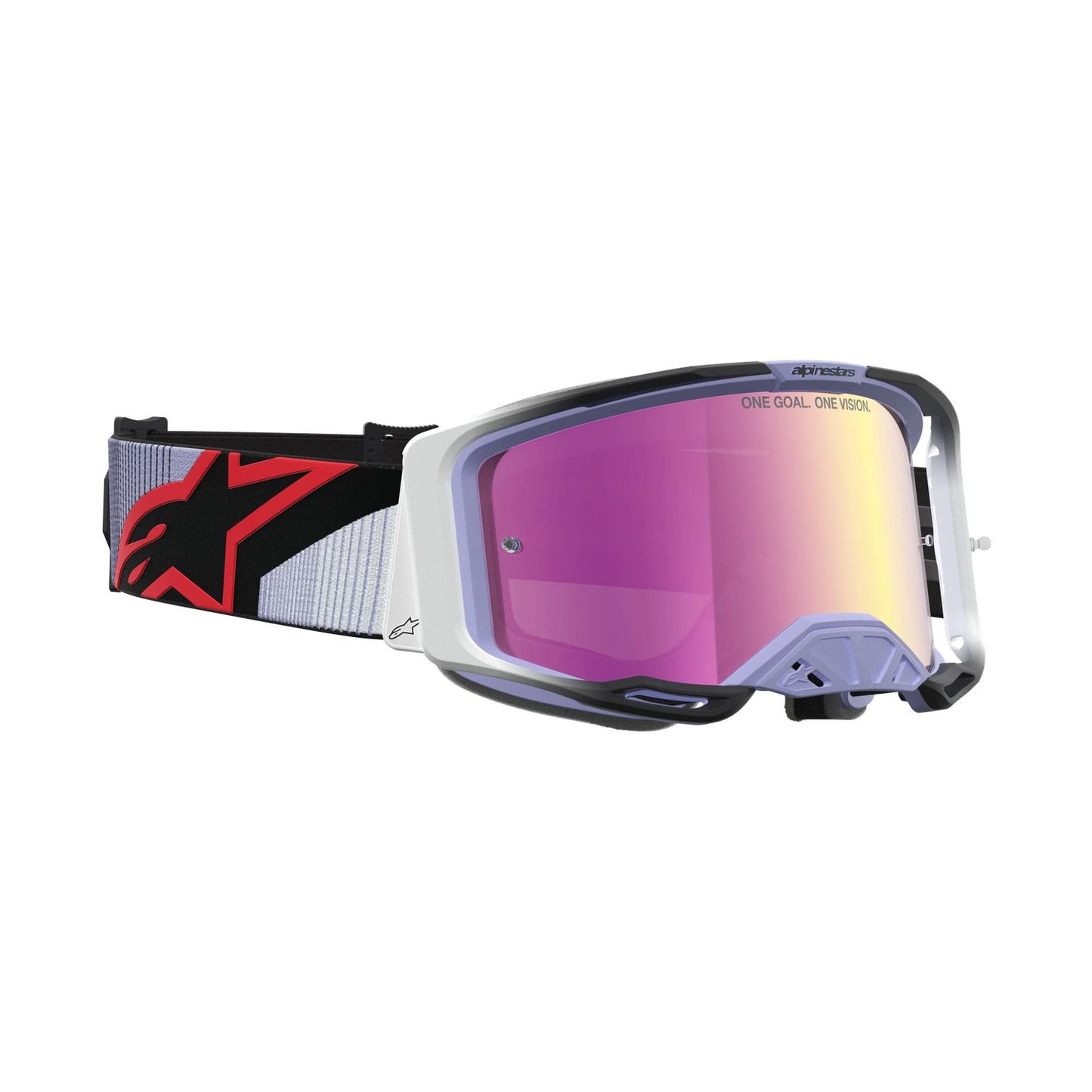 Alpinestars 2027 Vision 8 Maven MX Goggles Lavender Black Mirror Pink
