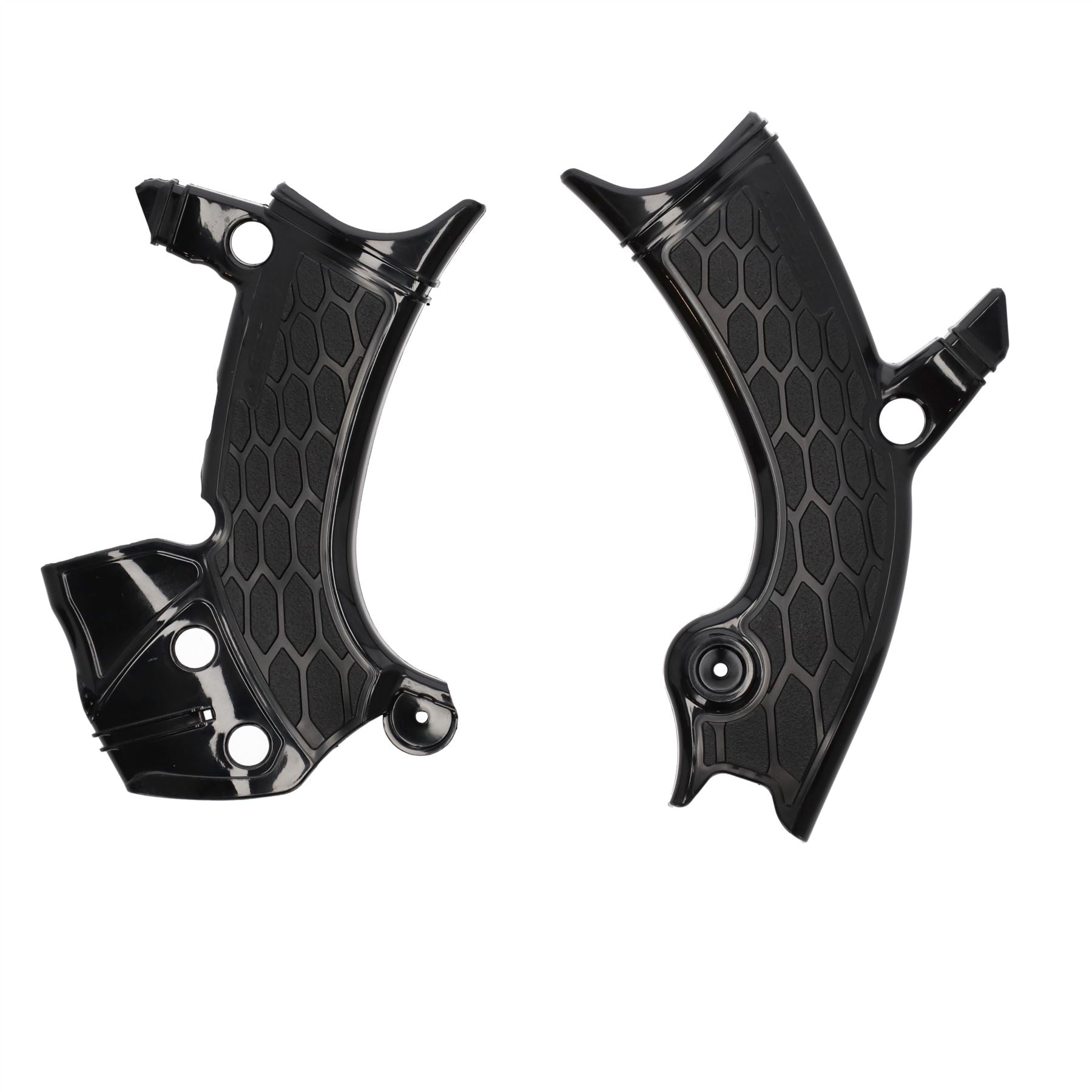 Acerbis X-Grip Frame Protector Guards Black For Yamaha YZ 450 F 2023-2025