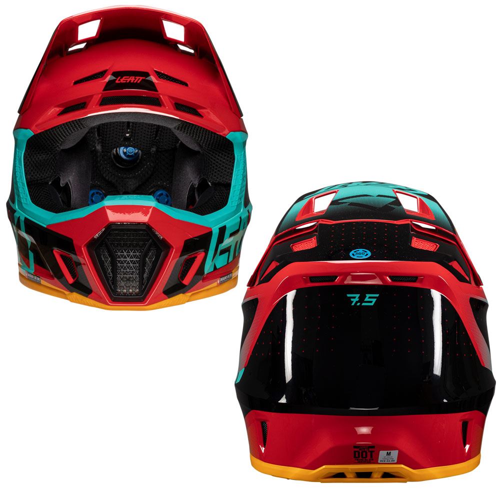Leatt 2025 Motocross Helmet V25 7.5 Red With 4.5 Goggles