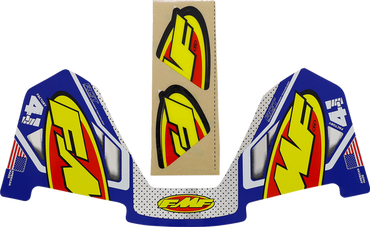 FMF 20 Original Logo Sticker Decal Kit Blue For FMF 4.1 Rear Exhausts
