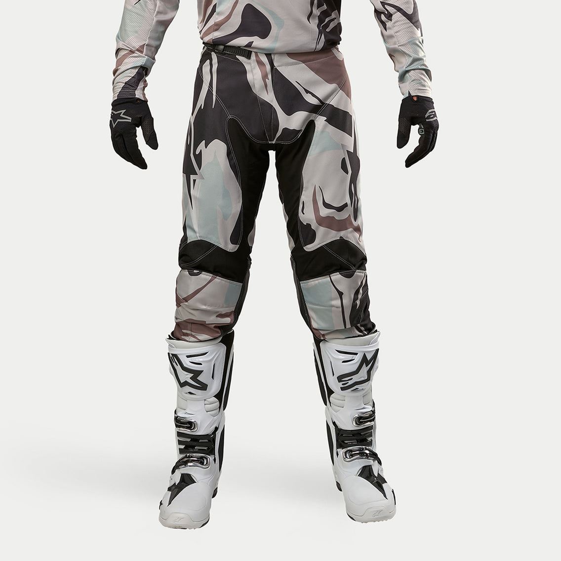 Alpinestars 2024 Racer Tactical Motocross Combo Kit Pants & Jersey Iron Camo Cast Grey Clearance
