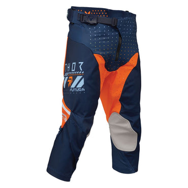 Thor 2026 Youth Launchmode Futura Navy Orange MX Pants