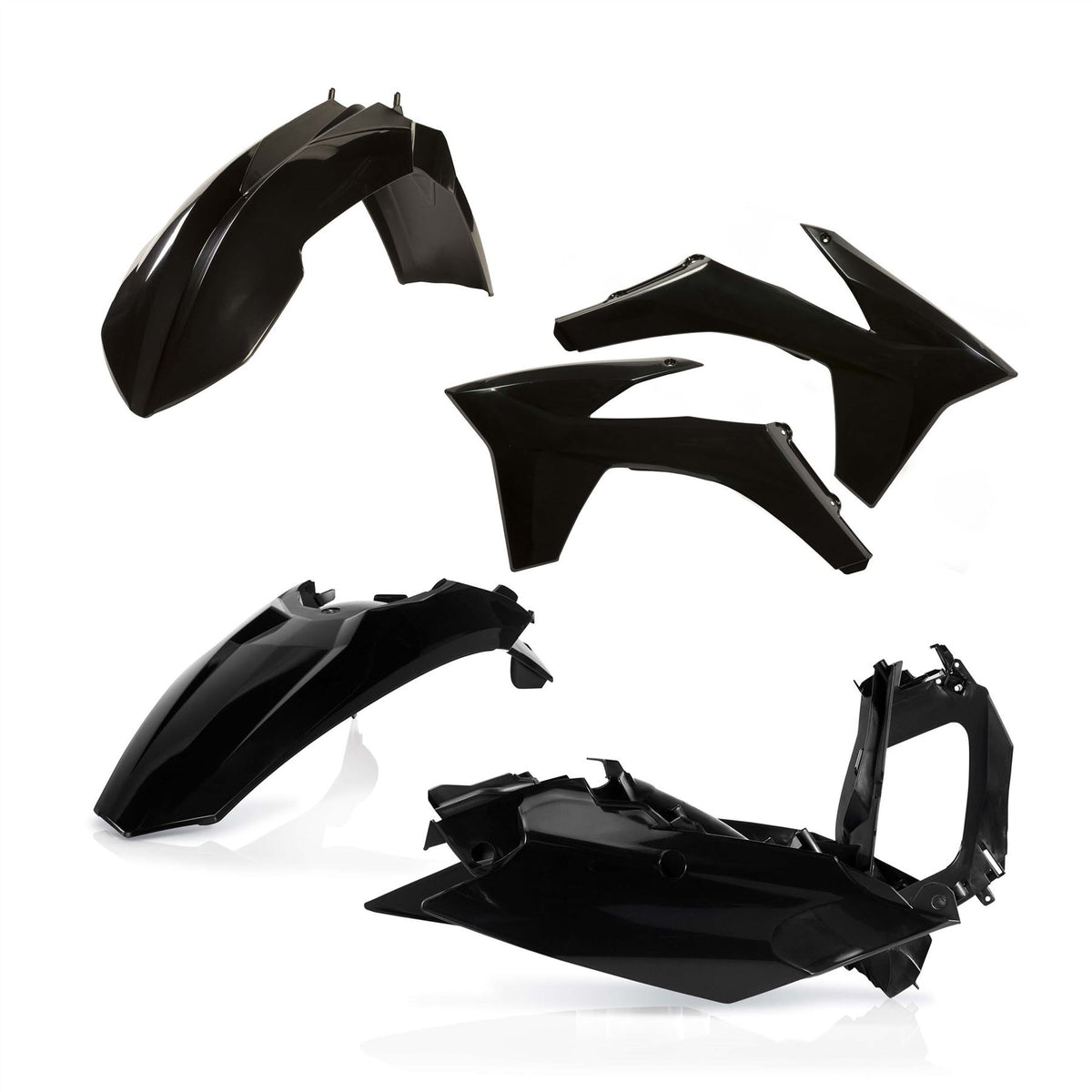 Acerbis Plastic Kit Black For KTM SX-F 450 2011-2012