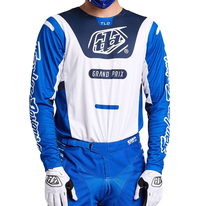 Troy Lee Designs 2025 Motocross Combo Kit GP Pro Blends White Blue