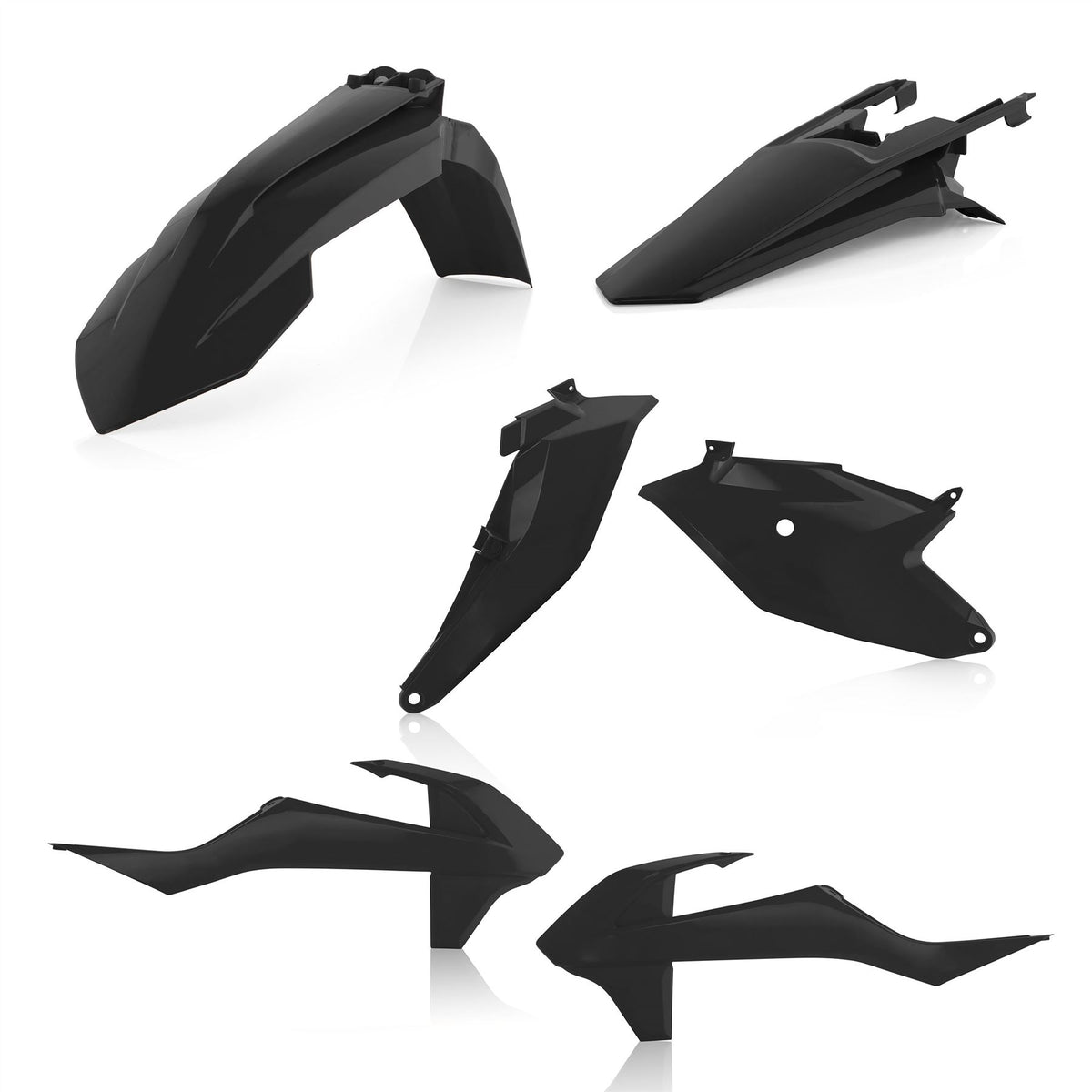 Acerbis Plastic Kit Black For KTM SX 85 2018-2024