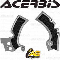 Acerbis X-Grip Frame Protector Guards Silver For Kawasaki KX 450 F 2009-2018