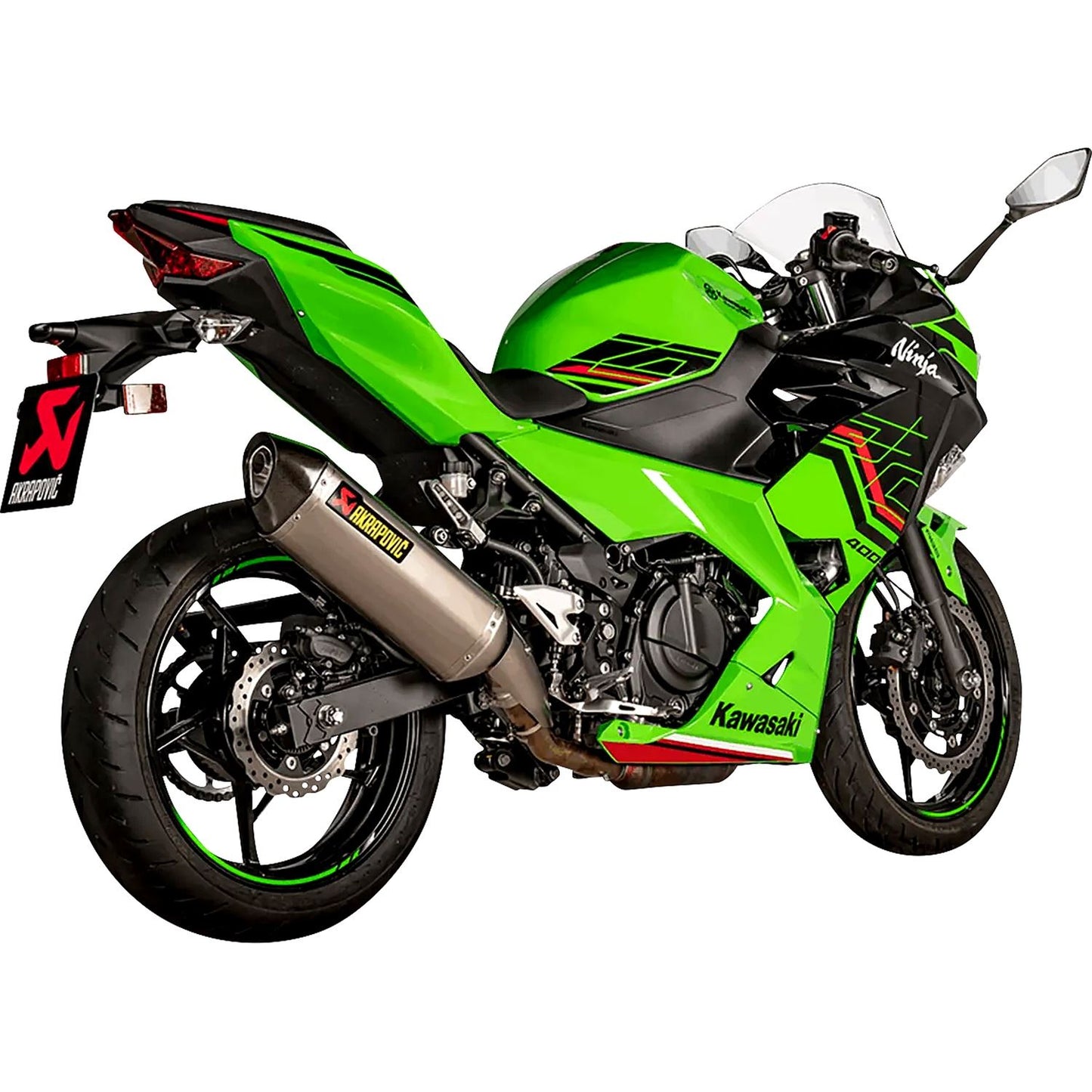 Akrapovic Titanium Line Slip On Silencer For Kawasaki Z 400 ABS Performance 2023-2026